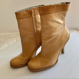 Accepting offers! Tan leather booties